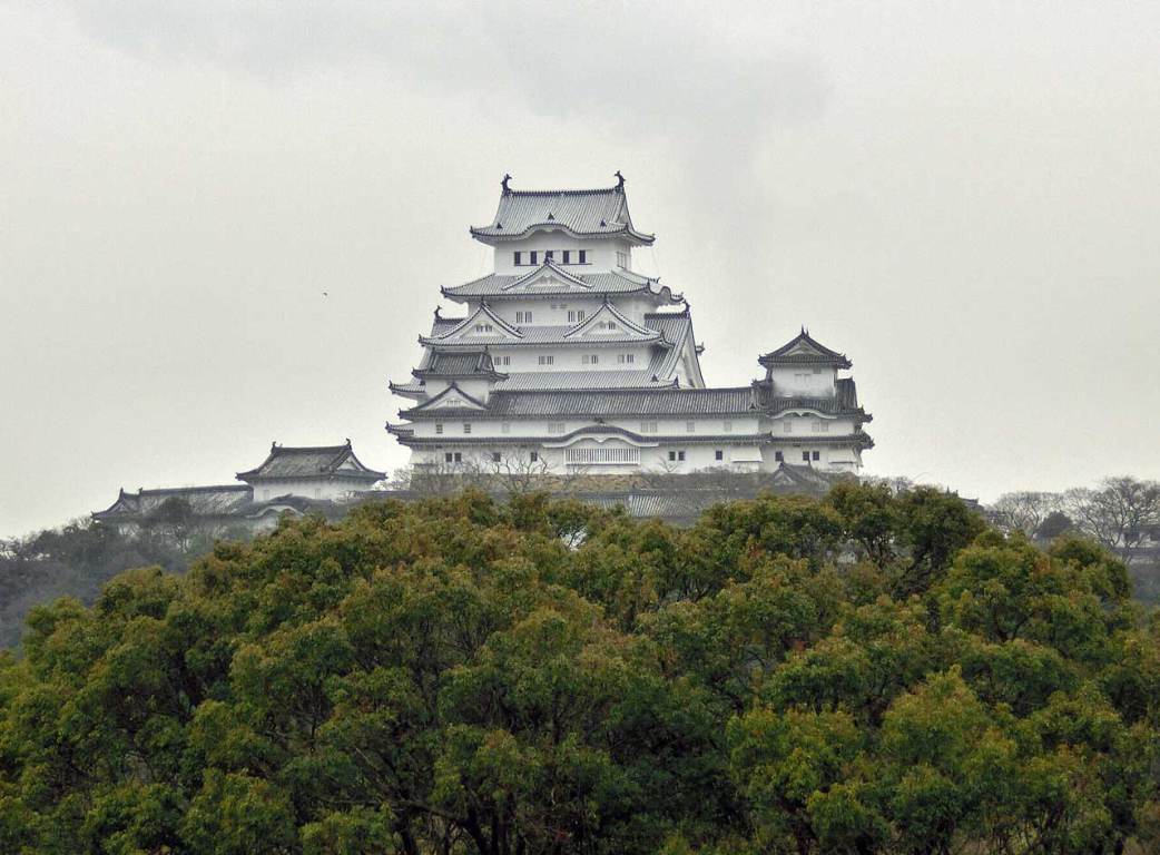アンテナ工事の時に見た姫路城(白鷺城）
